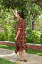 Women Geometric Printed Cotton Ethnic Dresses