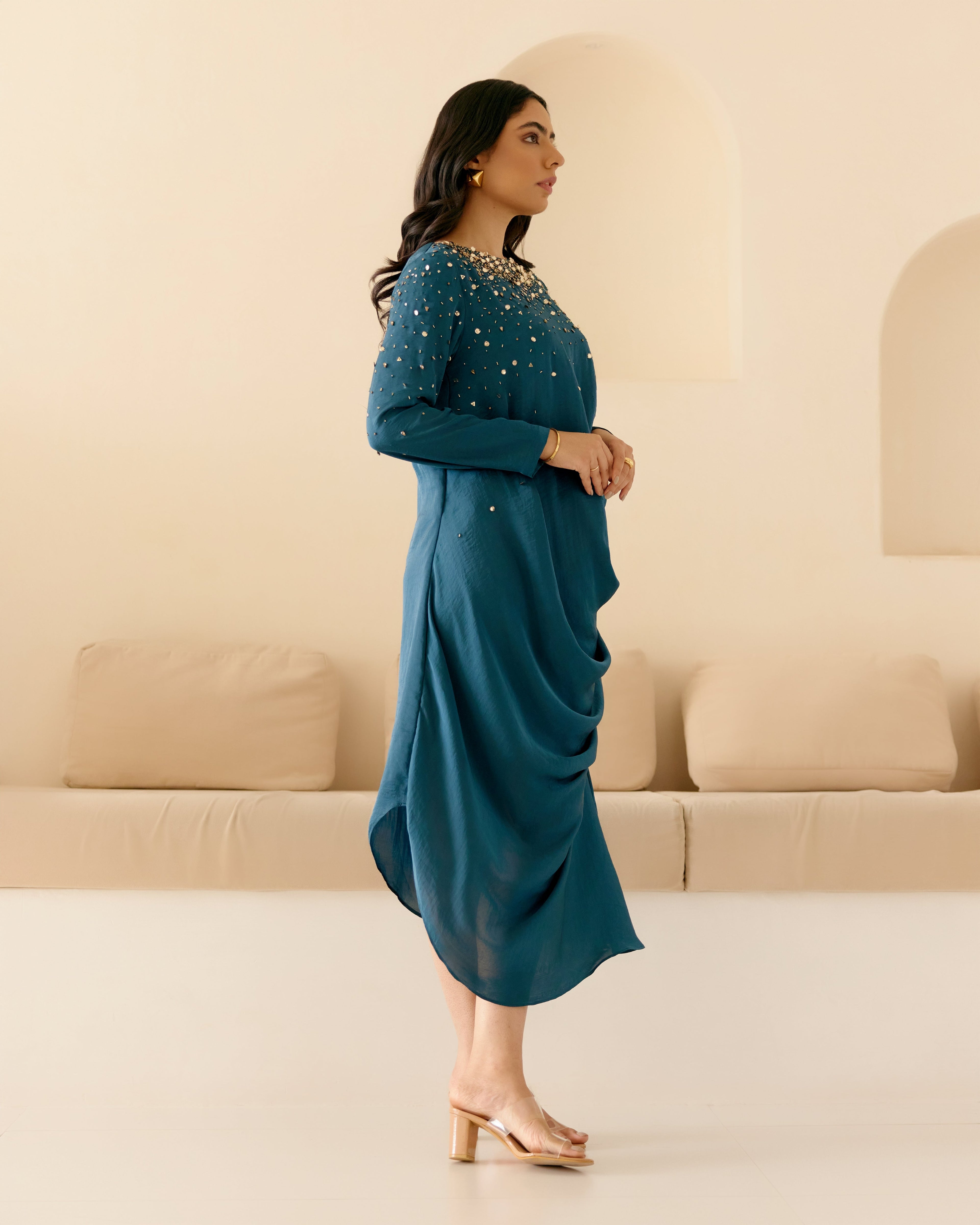 PERSIAN BLUE TIRA DRESS