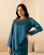 PERSIAN BLUE TIRA DRESS