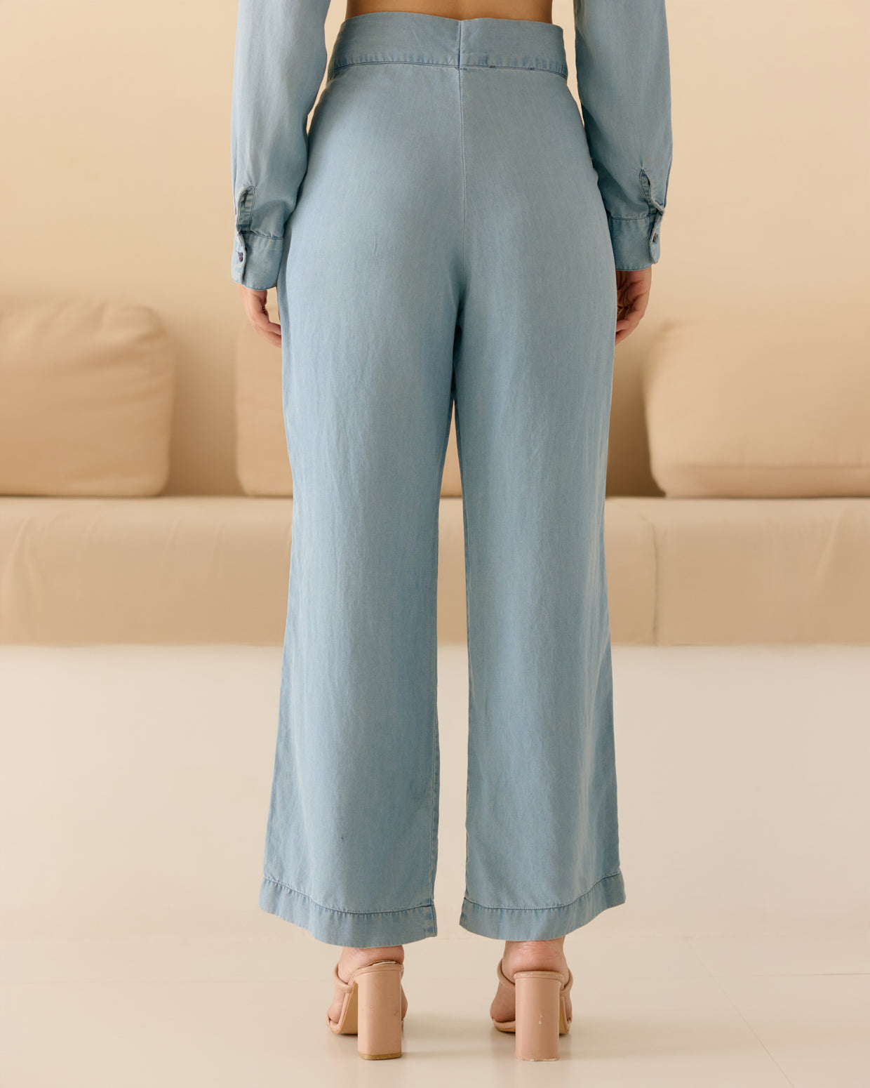 DENIM BLUE BELL BOTTOM