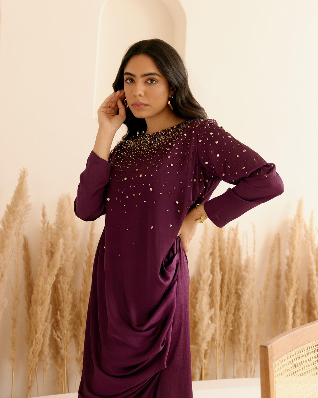 PURPLE TIRA DRESS