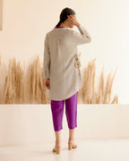 GREY DOUBLE COLLAR SHIRT
