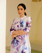 LILAC WIND GATHERED TUNIC