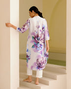 LILAC WIND GATHERED TUNIC