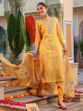 Women Ethnic Motifs Regular Pure Cotton Kurta with Trousers & With Dupatta