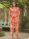 Women Multi Abstract Printed Co-ords Sets With Matching Palazzo