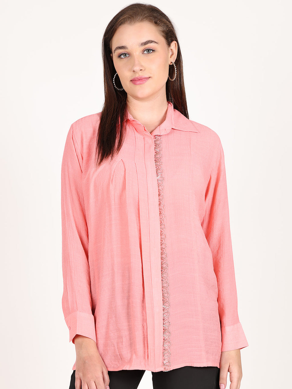 PEACH ROLLER SHIRT