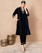 VELVET NAVY KALI TROUSER
