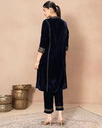 VELVET NAVY KALI TROUSER