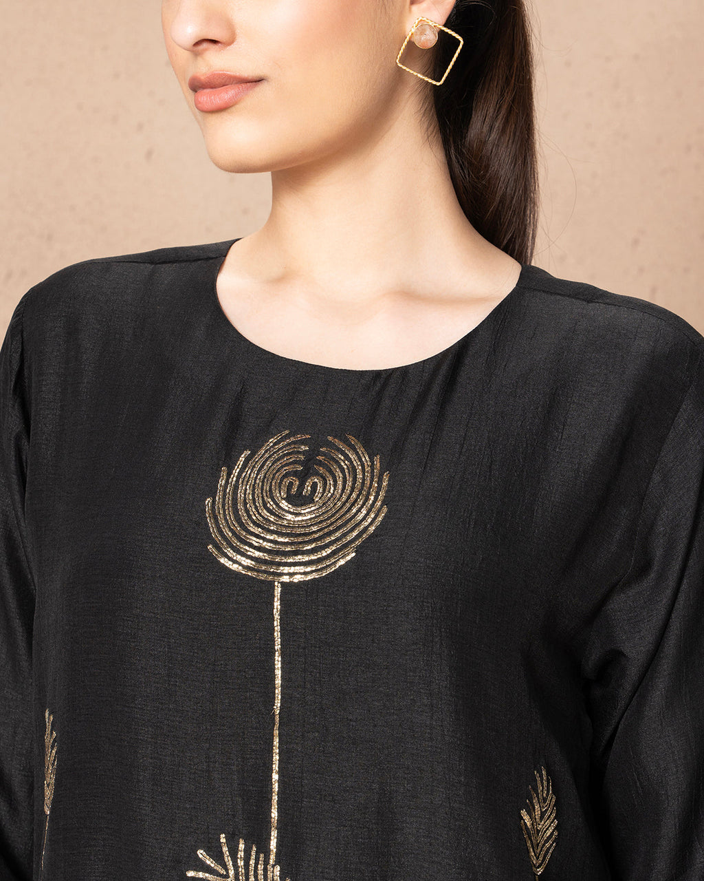 BLACK CHAAND SHIRT