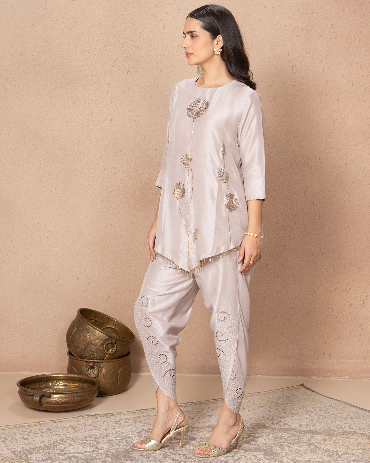 BLUSH PINK CHAAND SHIRT