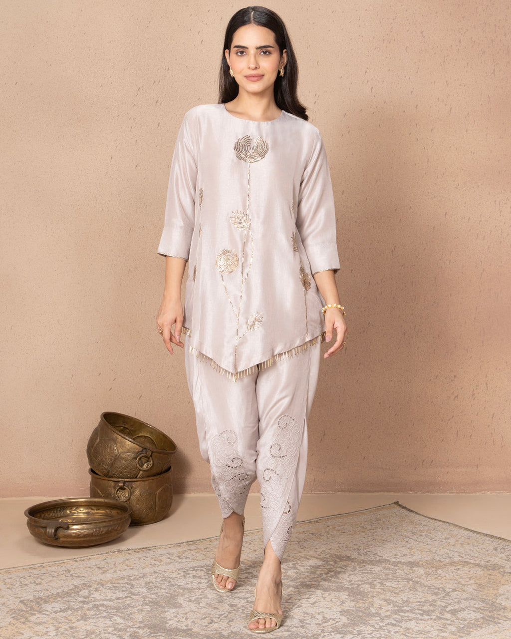 BLUSH PINK PETAL PANTS