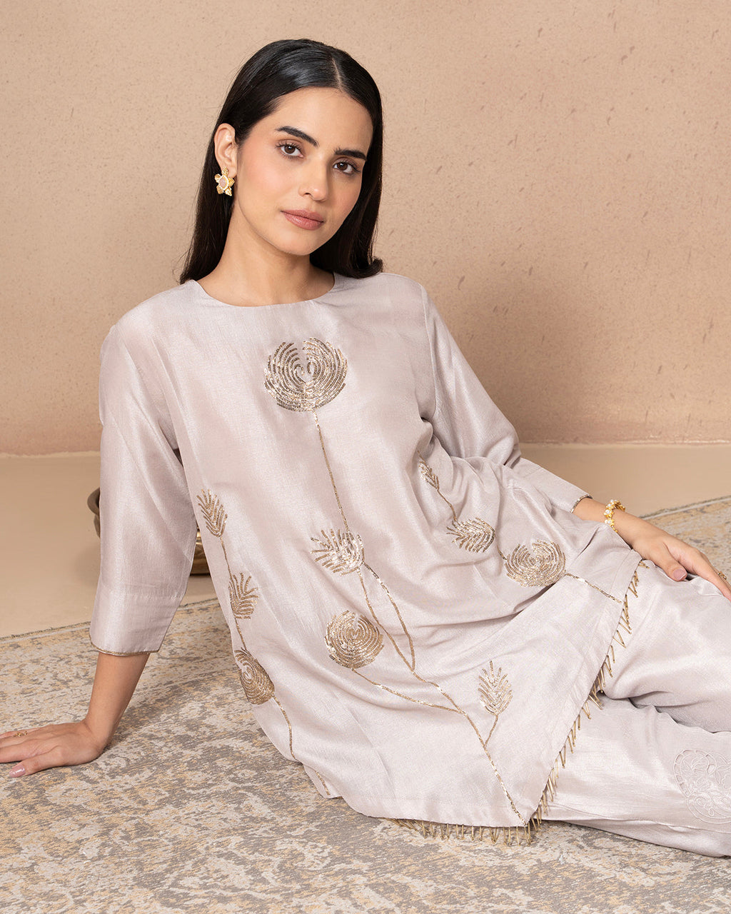 BLUSH PINK CHAAND SHIRT