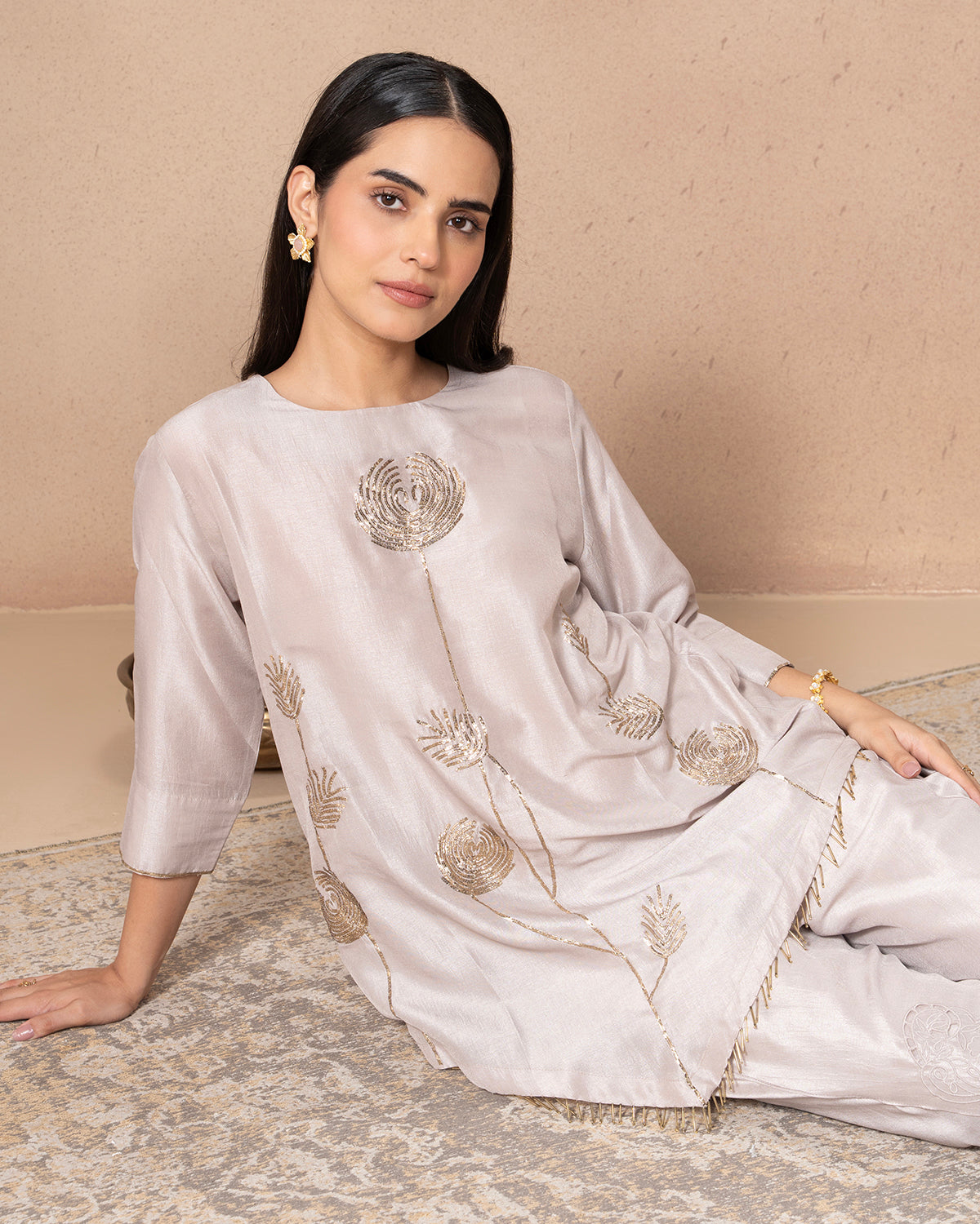 BLUSH PINK CHAAND SHIRT