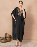BLACK VELURA DRESS