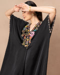 BLACK VELURA DRESS