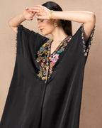 BLACK VELURA DRESS
