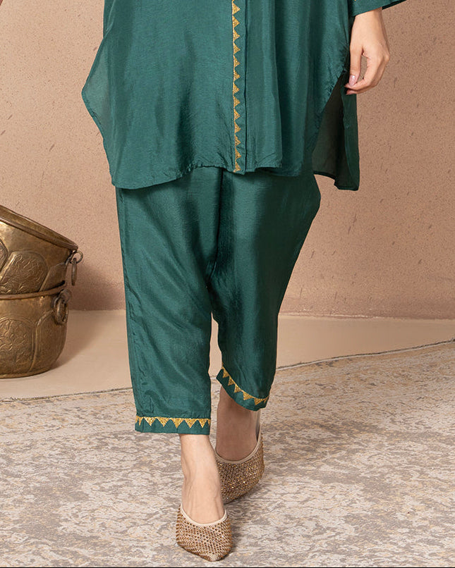 EMERALD GREEN JIA TROU PANTS
