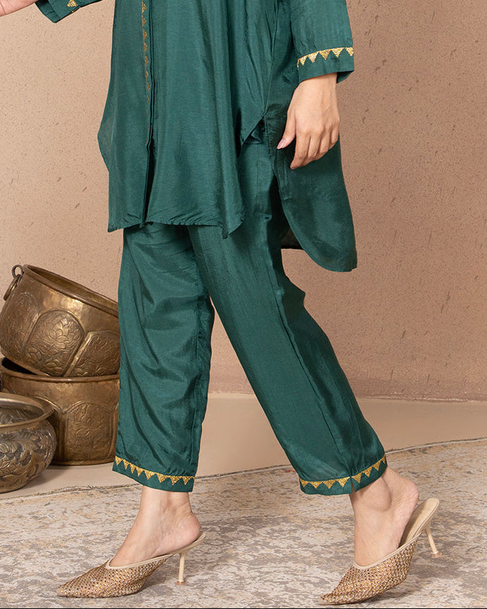 EMERALD GREEN JIA TROU PANTS