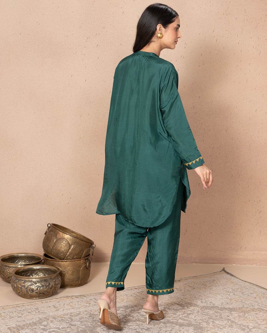 EMERALD GREEN JIA TUNIC