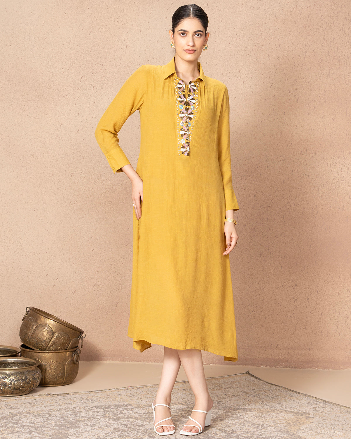 MUSTARD BLISS DRESS