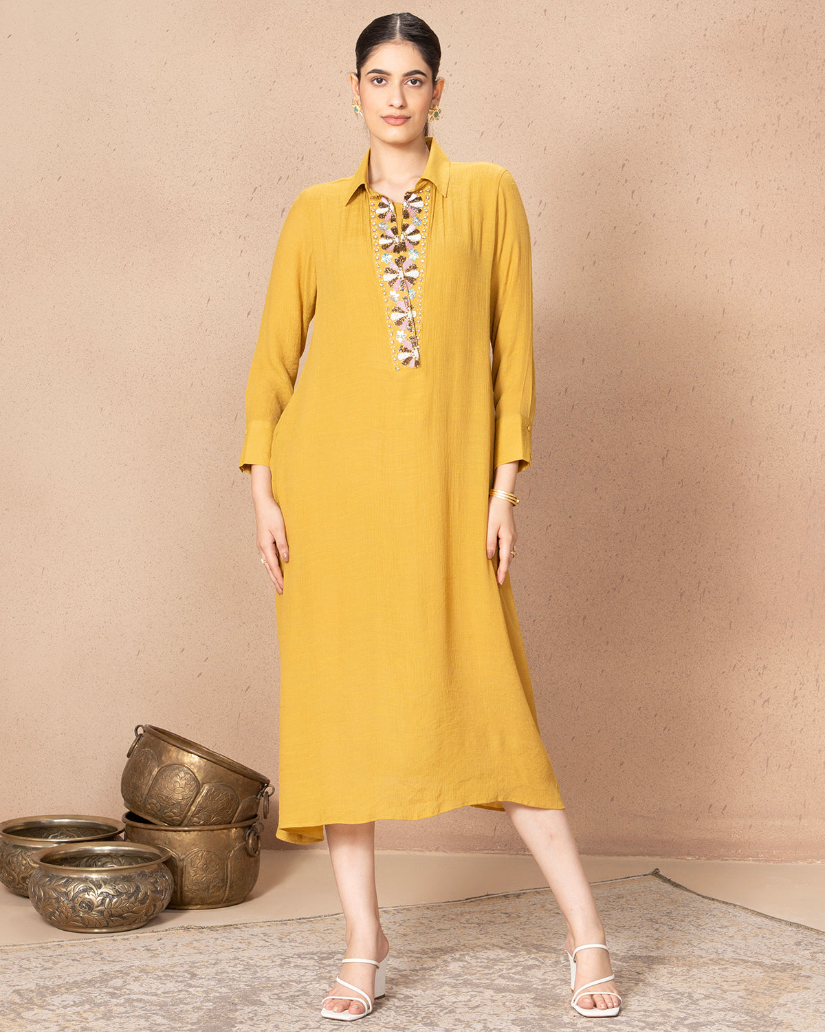MUSTARD BLISS DRESS