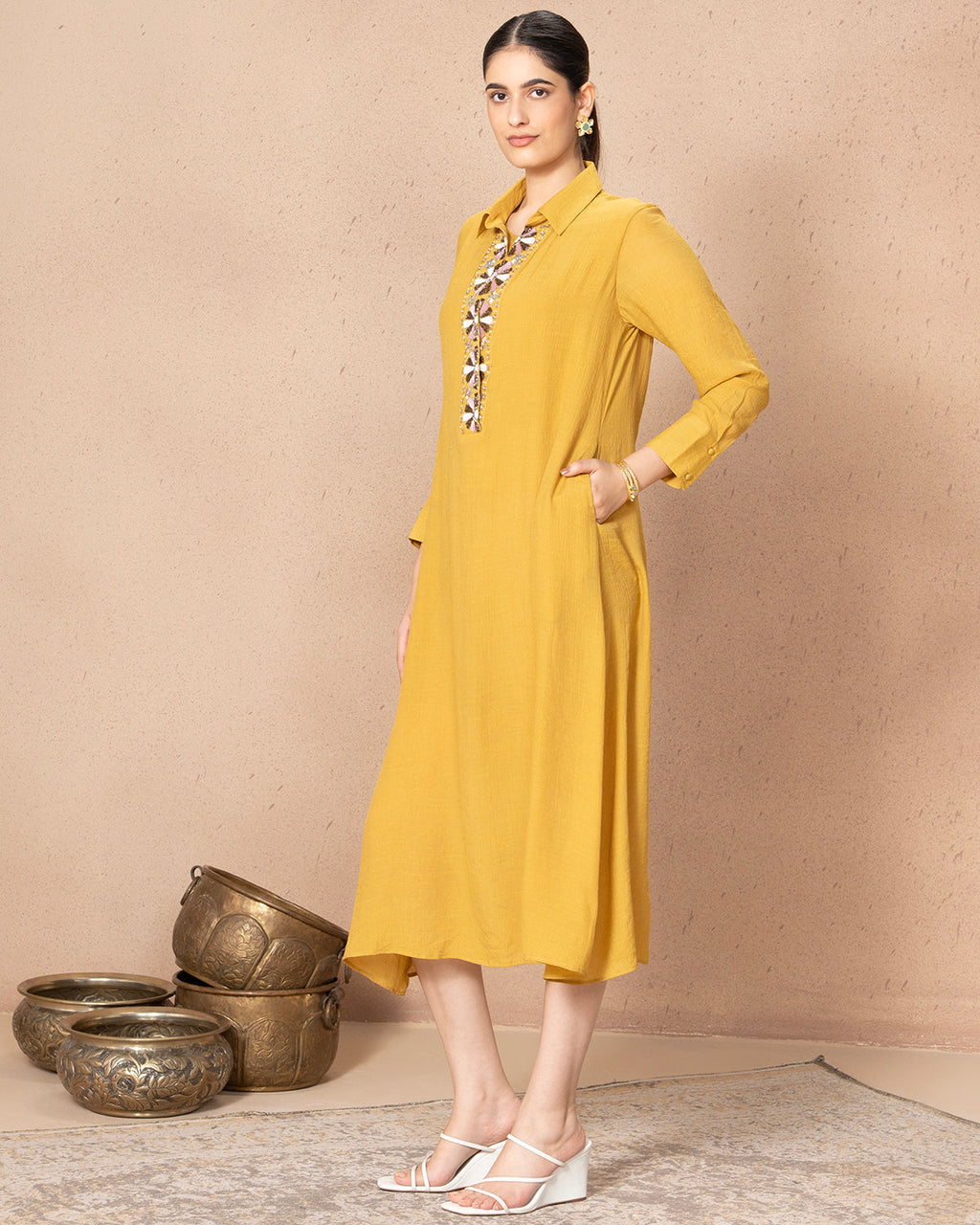 MUSTARD BLISS DRESS