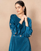 PERSIAN BLUE BANDISH DRESS