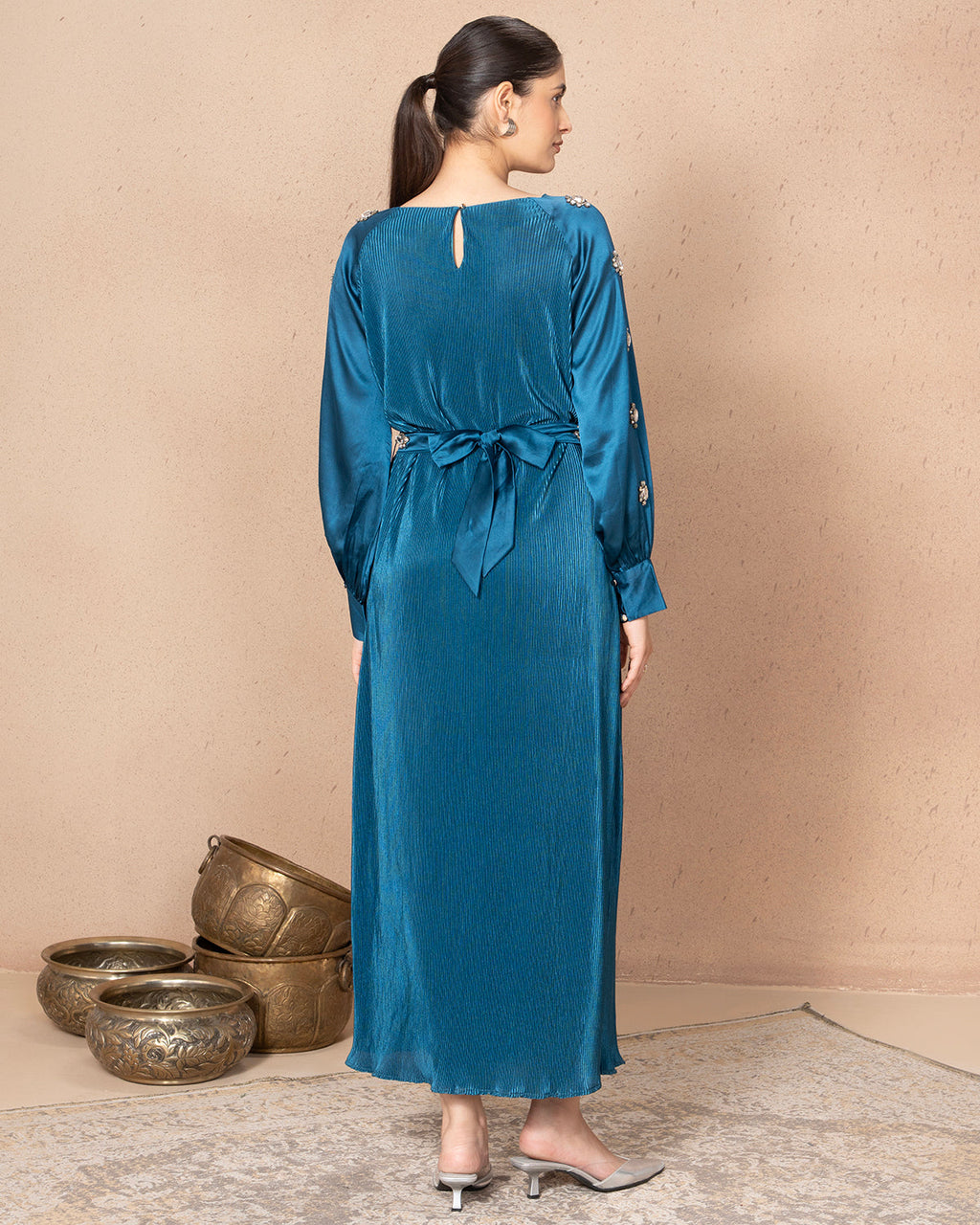 PERSIAN BLUE BANDISH DRESS