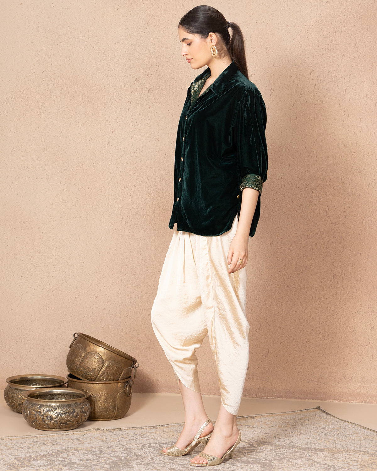 EMERALD GREEN TAGO SHIRT
