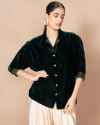 EMERALD GREEN TAGO SHIRT