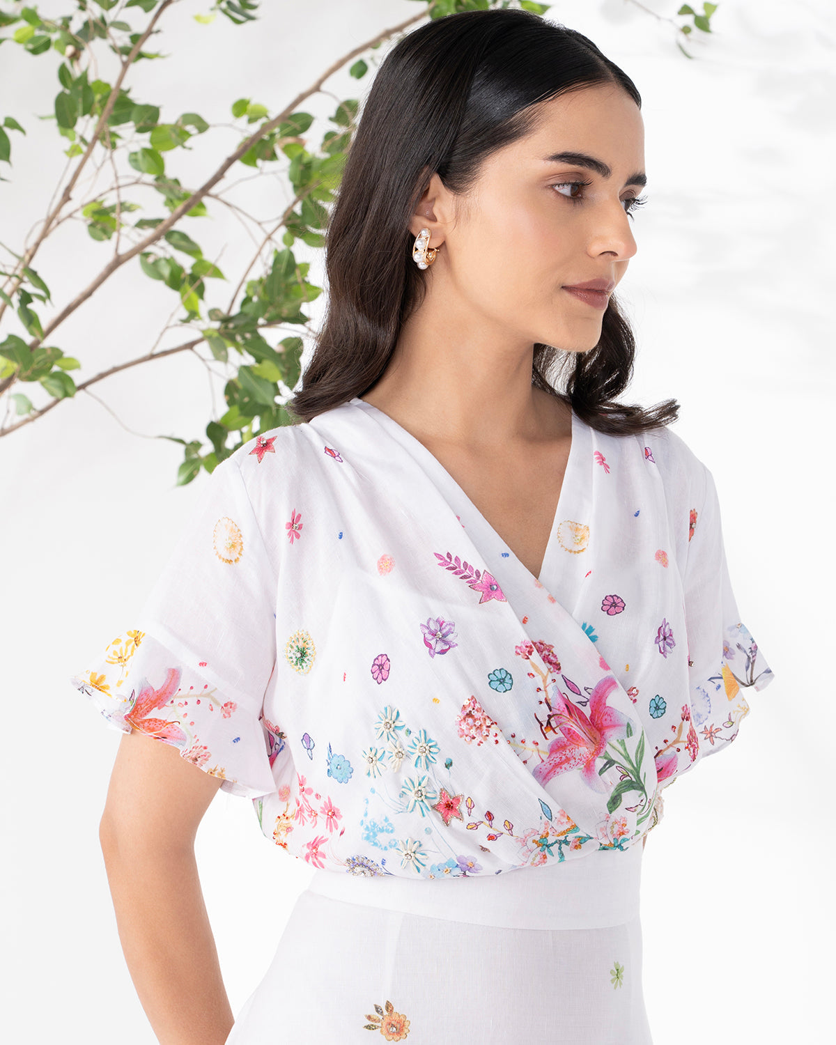 WHITE YASMIN OSCAR DRESS