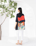 RED SIDE PANEL FIORE SHIRT