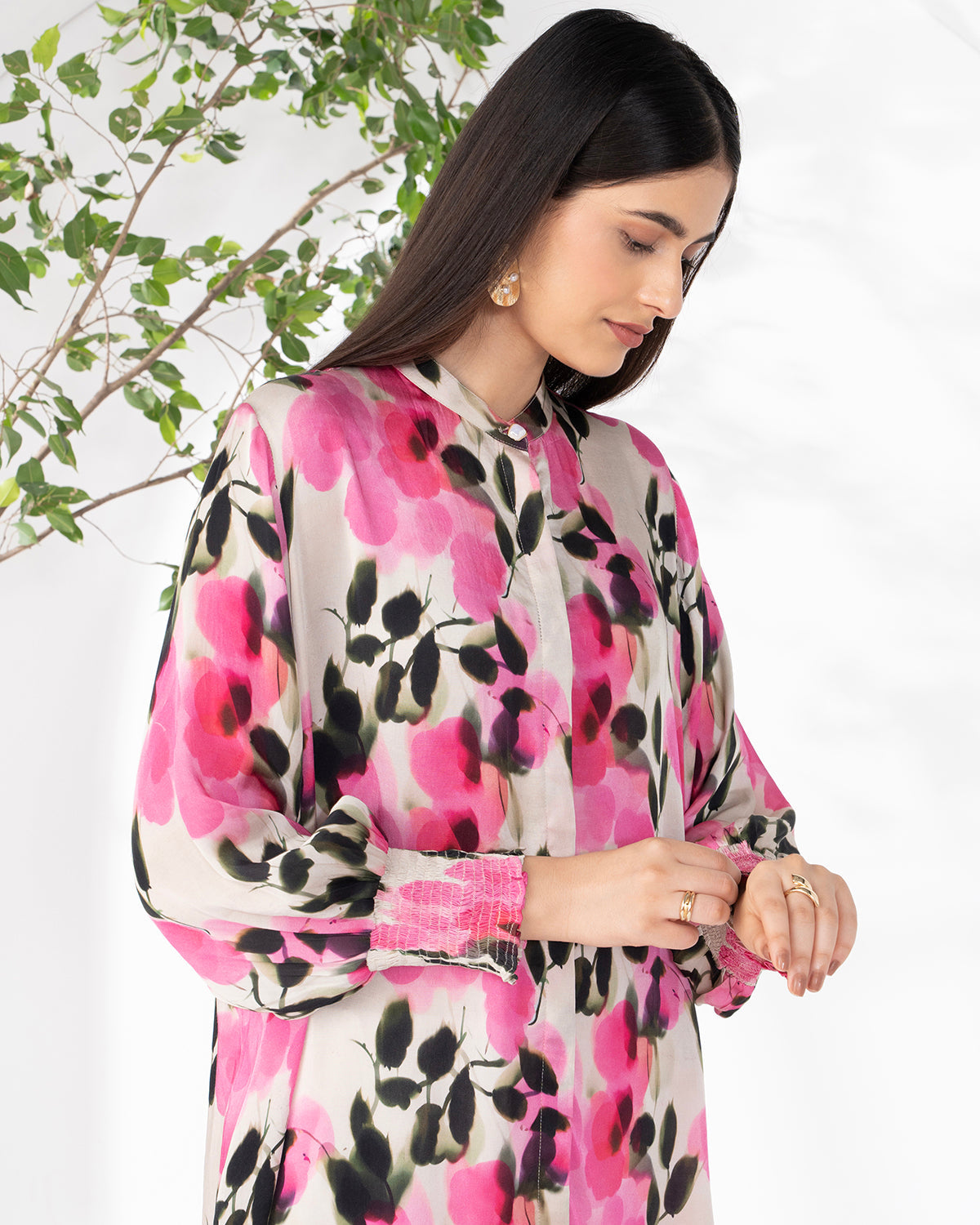 PINK SWANK RESIN SHIRT