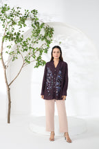 EGGPLANT MIRZA SAMAYA SHIRT
