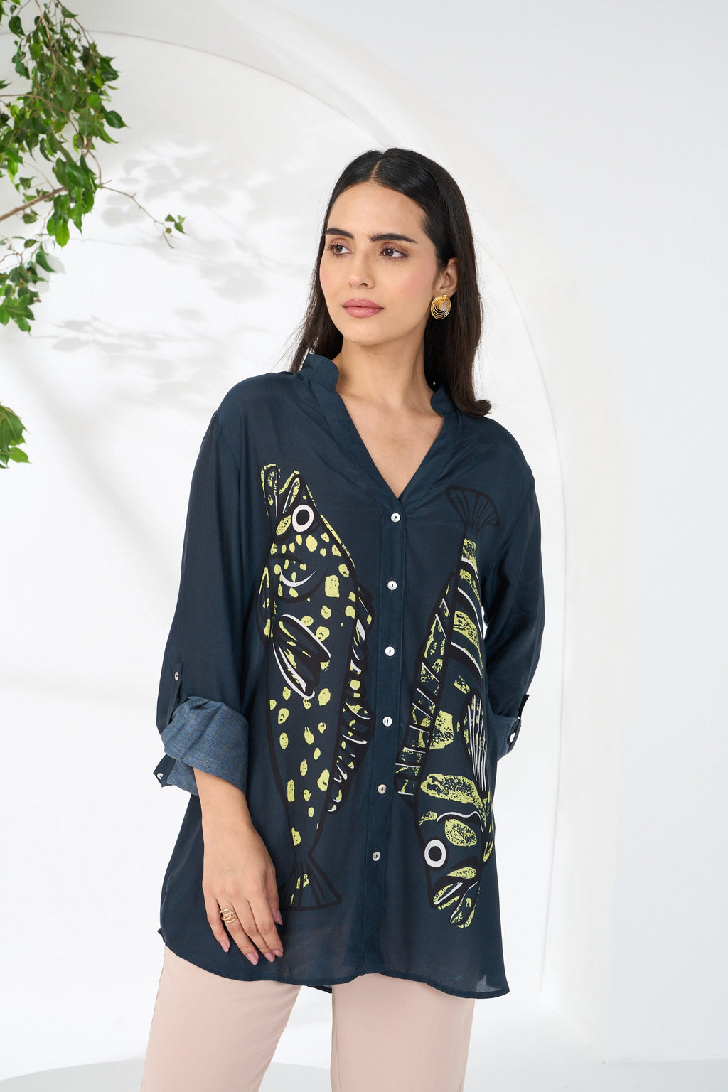 TEAL MIRZA SAMAYA SHIRT