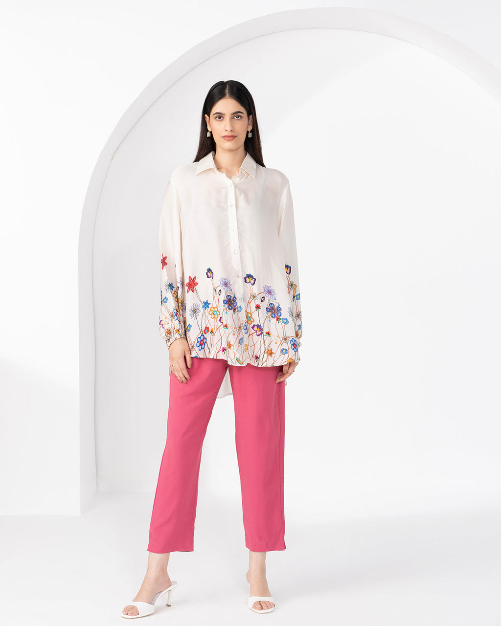 WHITE IREA GENUS SHIRT