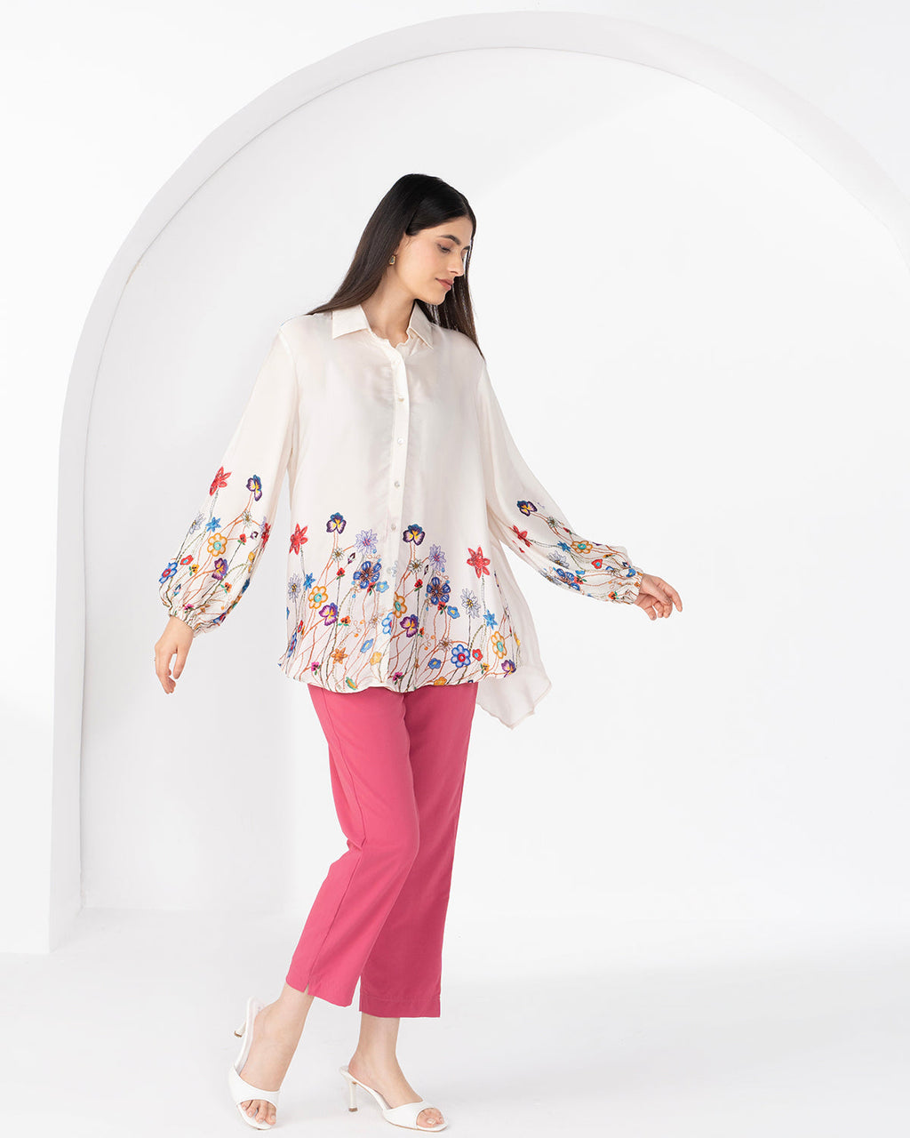 WHITE IREA GENUS SHIRT