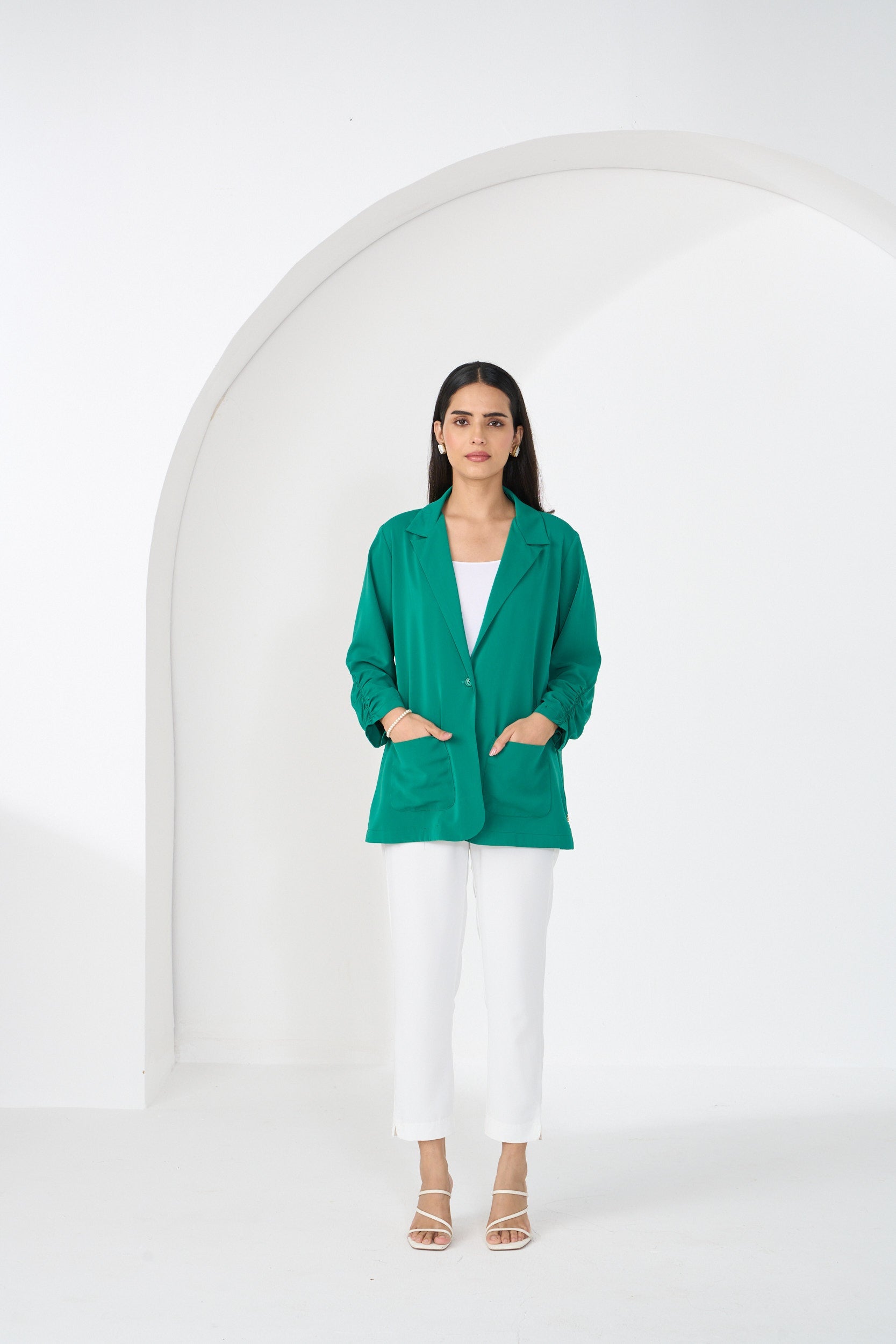 EMERALD GREEN GARNER JACKET