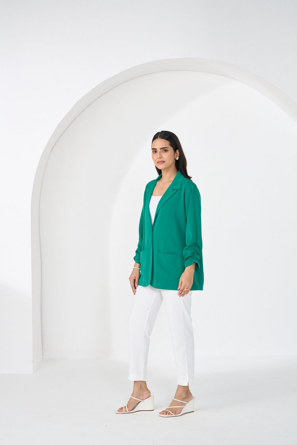 EMERALD GREEN GARNER JACKET