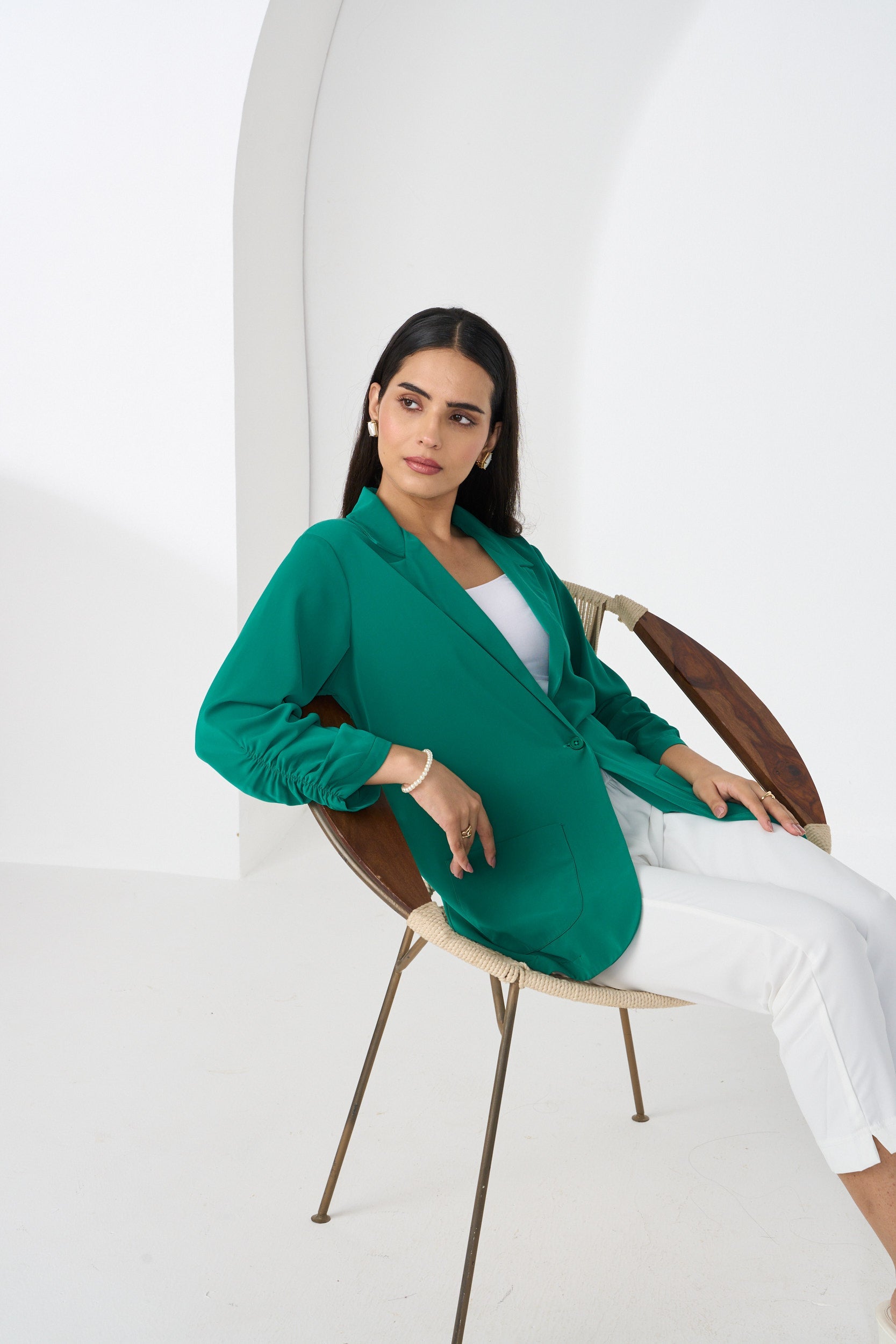 EMERALD GREEN GARNER JACKET