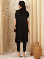 BLACK HALO BEADED SHIRT