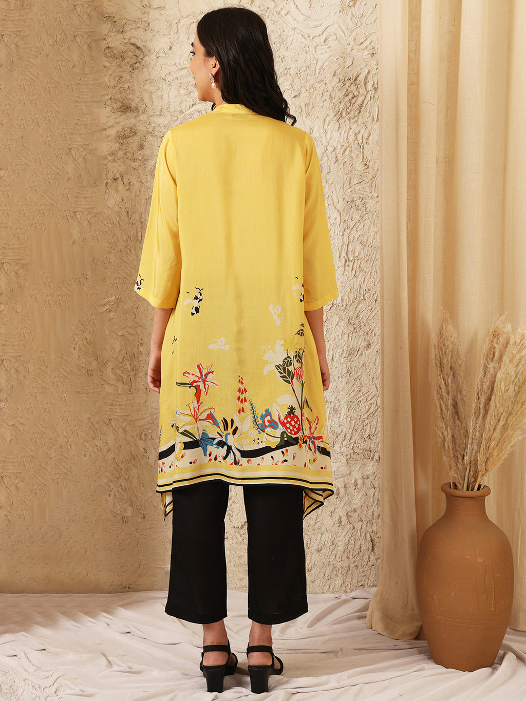 YELLOW PLUTO KAFTAN