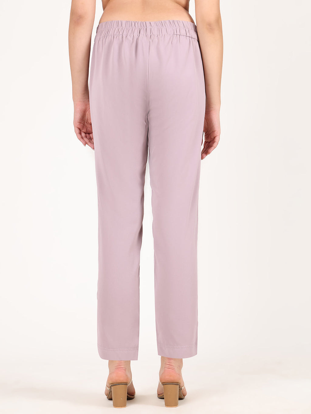 DUSTY PINK NARROW LEG TROUSER