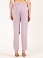 DUSTY PINK NARROW LEG TROUSER