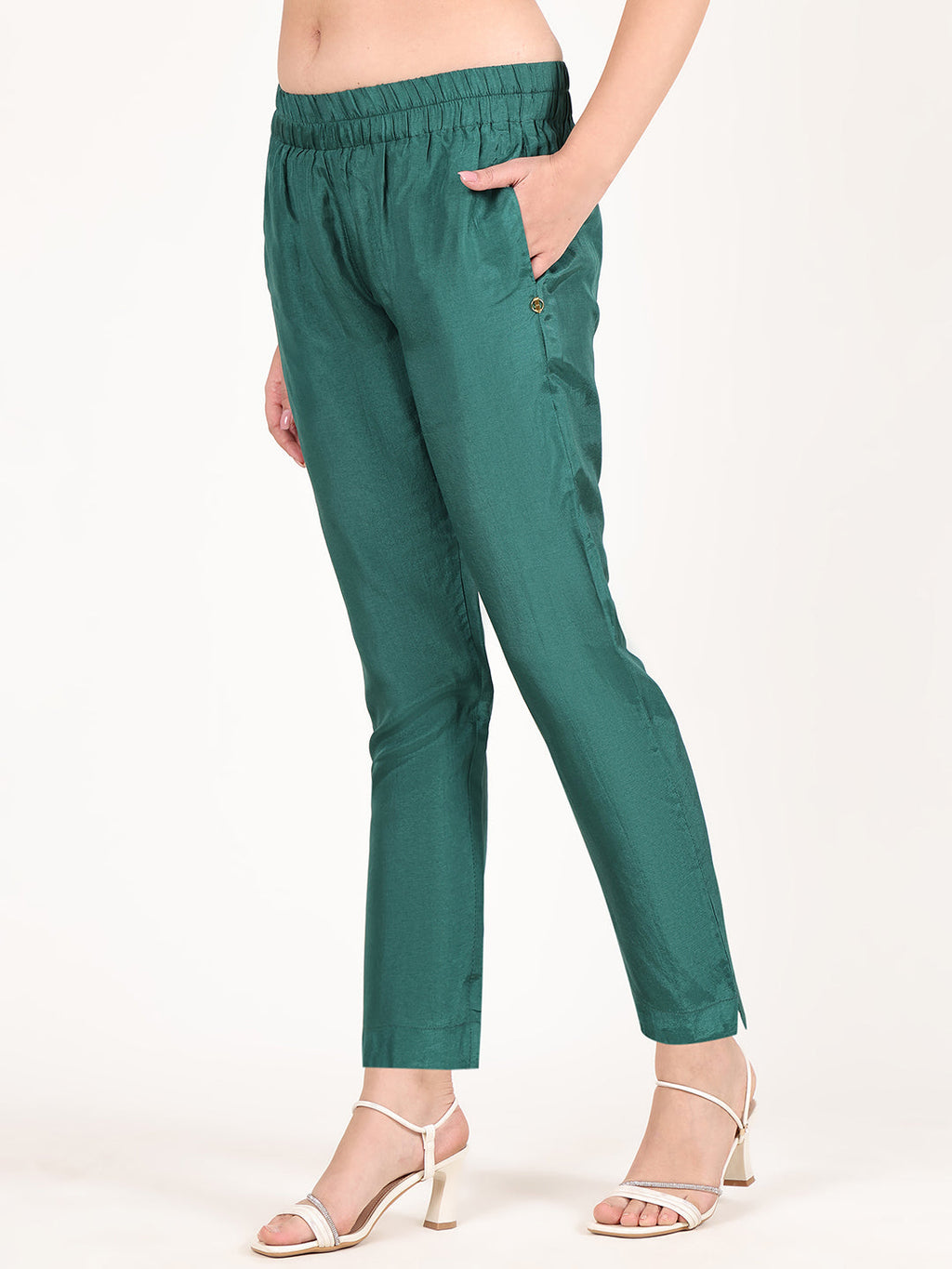 EMERALD GREEN TROU PANTS
