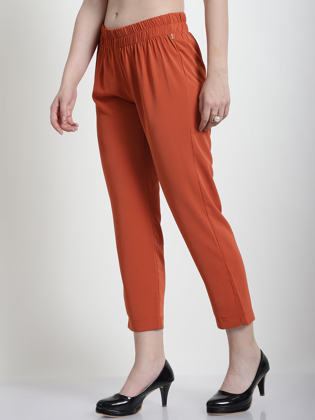 RUST NARROW LEG TROUSER