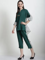 EMERALD GREEN / GREY RESORT CO-ORD SET