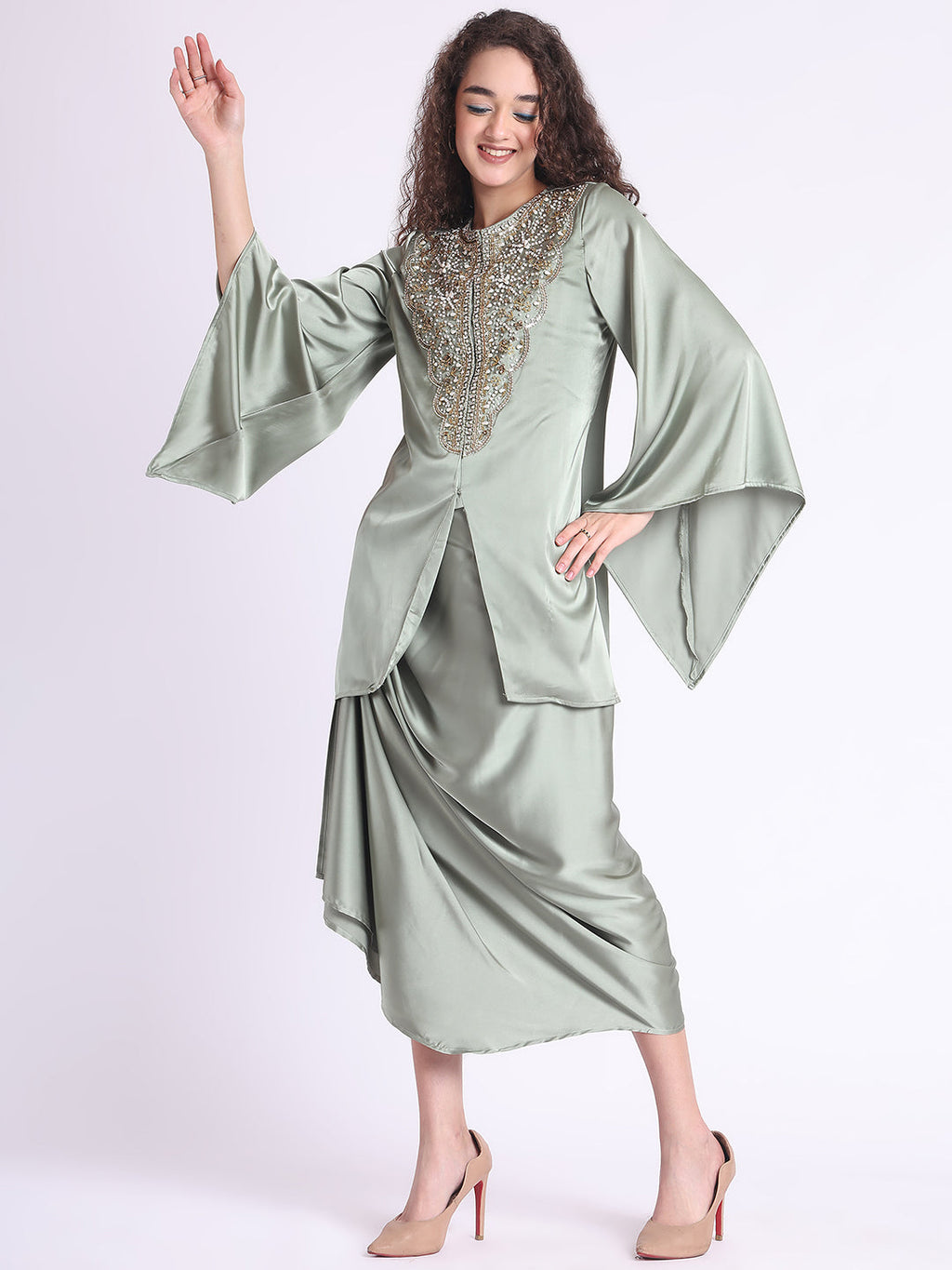 SAGE GREEN YAMI CO-ORD SET