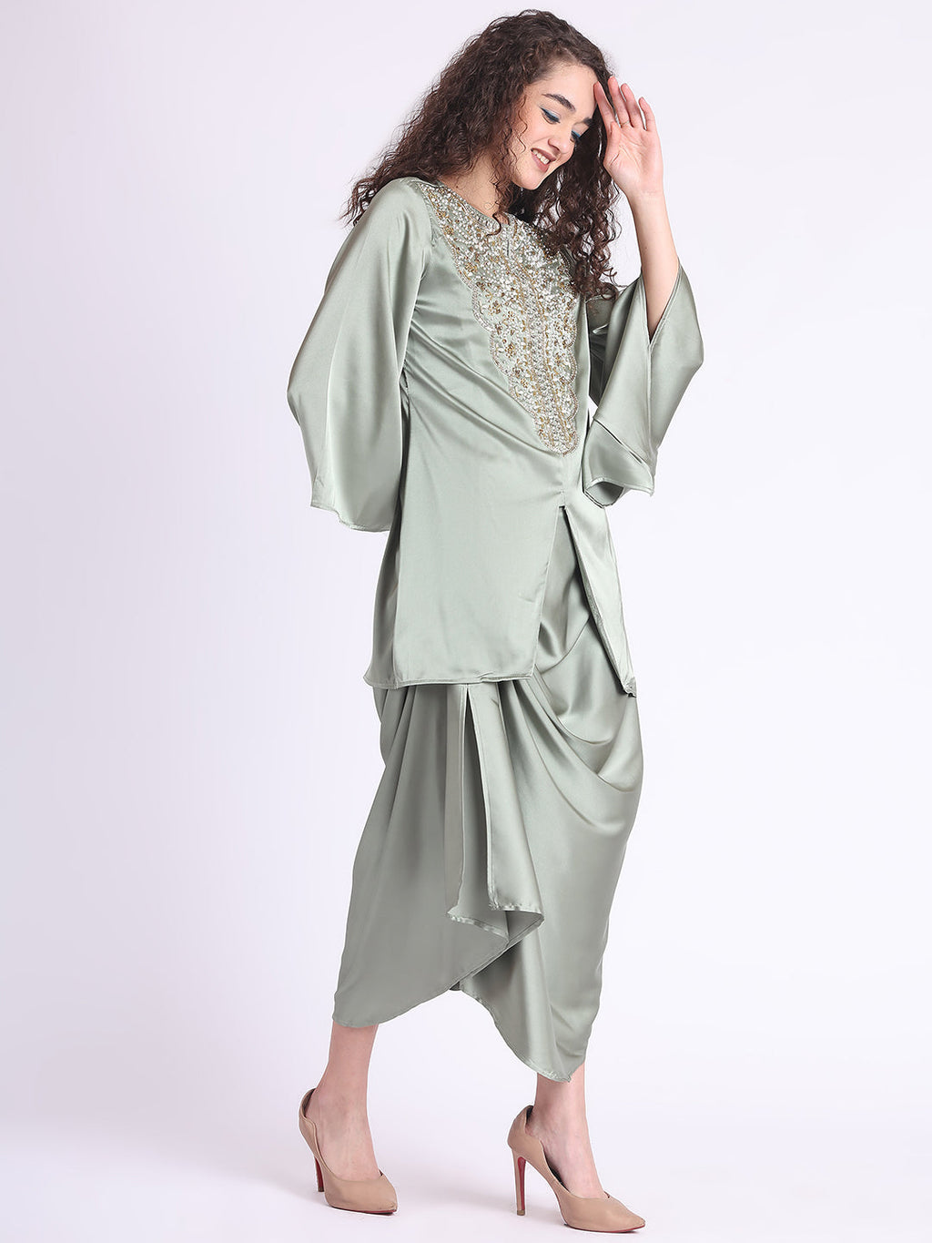 SAGE GREEN YAMI CO-ORD SET